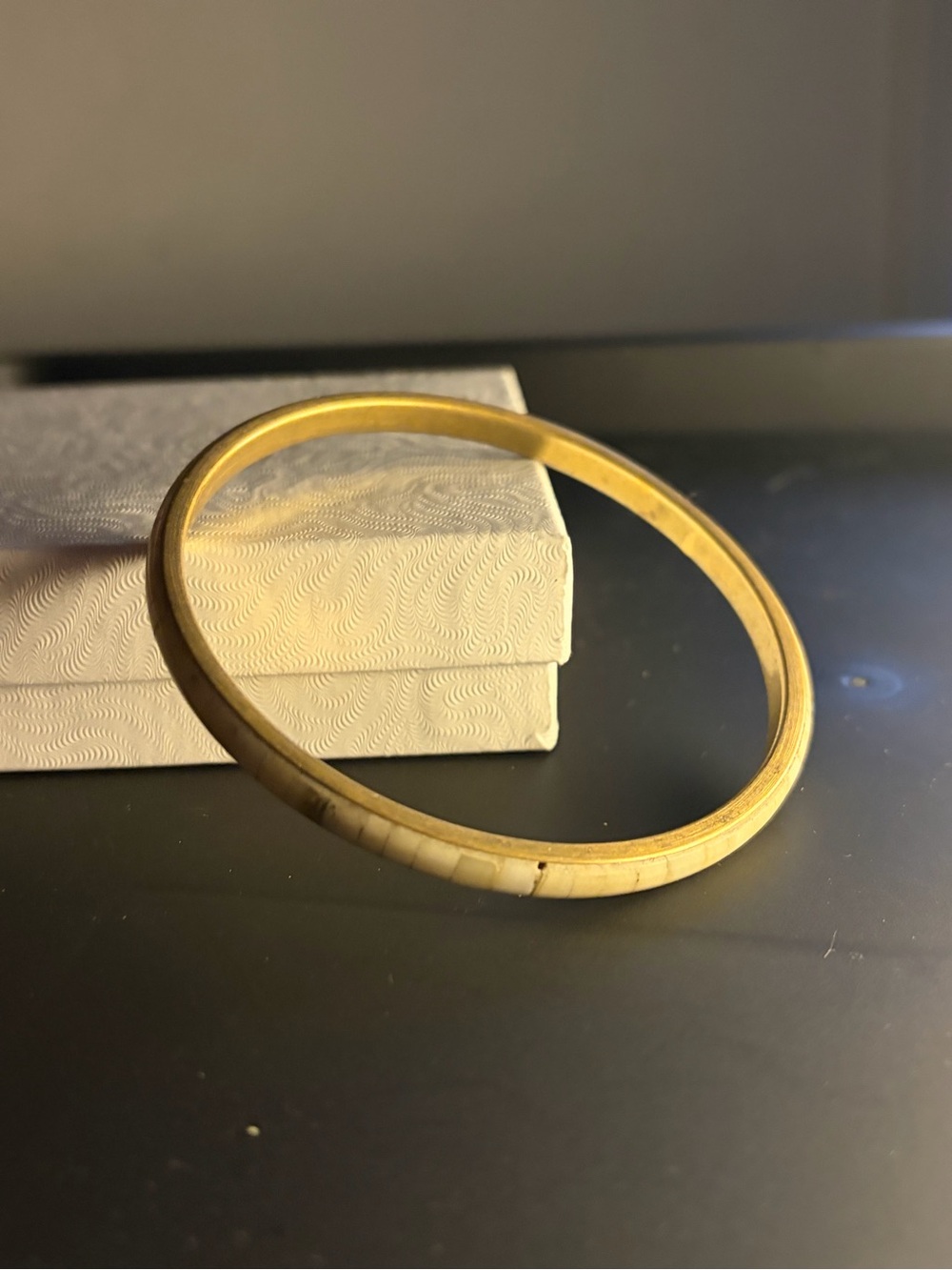 Gold-Tone Thin Bangle Bracelet - Classic Women's Accessory